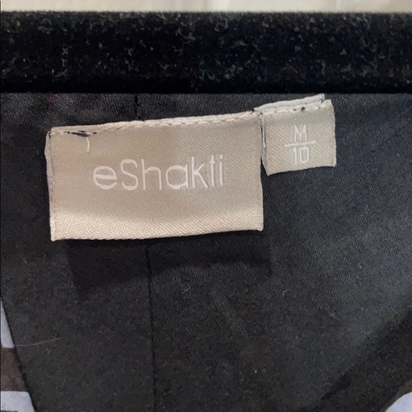 Zigzag eShakti sleeveless a-line Dress w/pockets - Picture 4 of 8